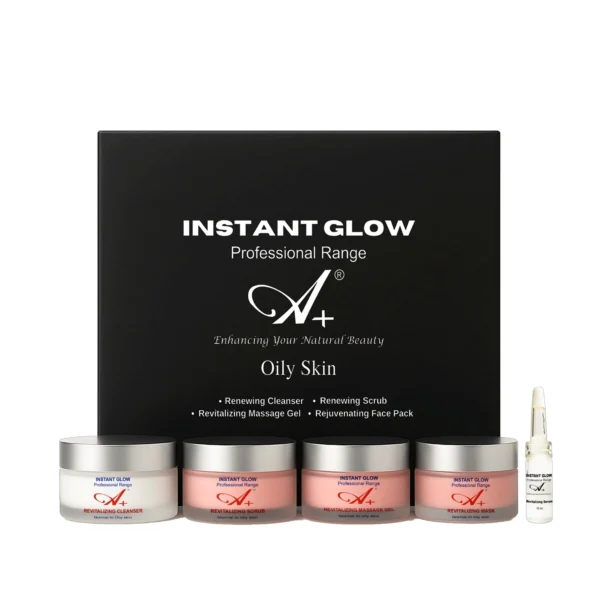 A+ Instant Glow Facial Kit For Oily Skin (400gm+10 ml)