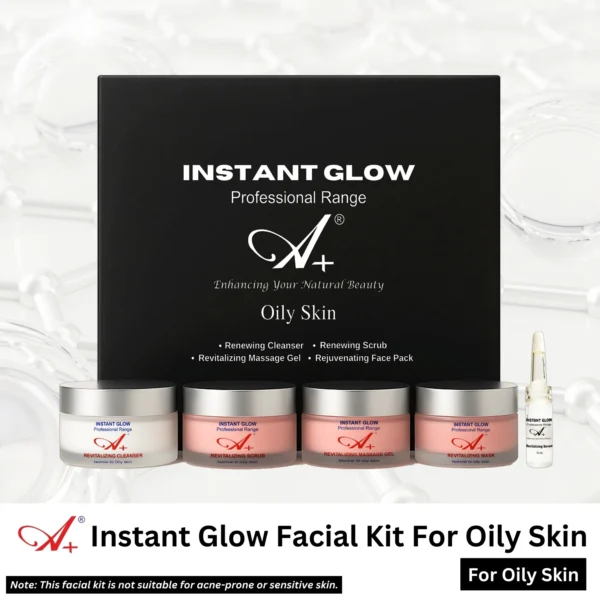 A+ Instant Glow Facial Kit For Oily Skin (400gm+10 ml)