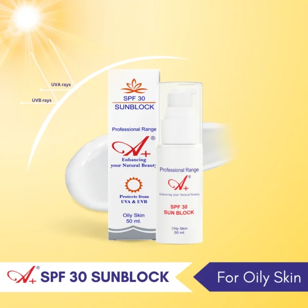A+ professional range spf 30 suncreeen sunblock protection