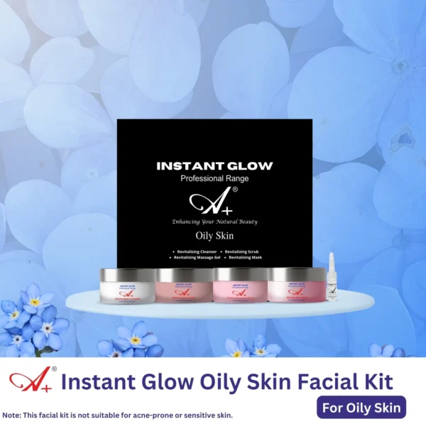 A+ Instant Glow Facial Kit For Oily Skin (400gm+10 ml)