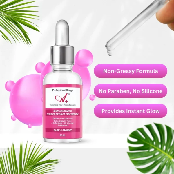 A+ Skin Lightening Flower Extract Face Serum (30 ml)