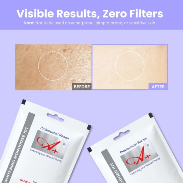 A+ Whitening Monodose Facial Kit (One Time Use)