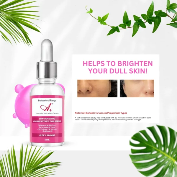 A+ Skin Lightening Flower Extract Face Serum (30 ml)