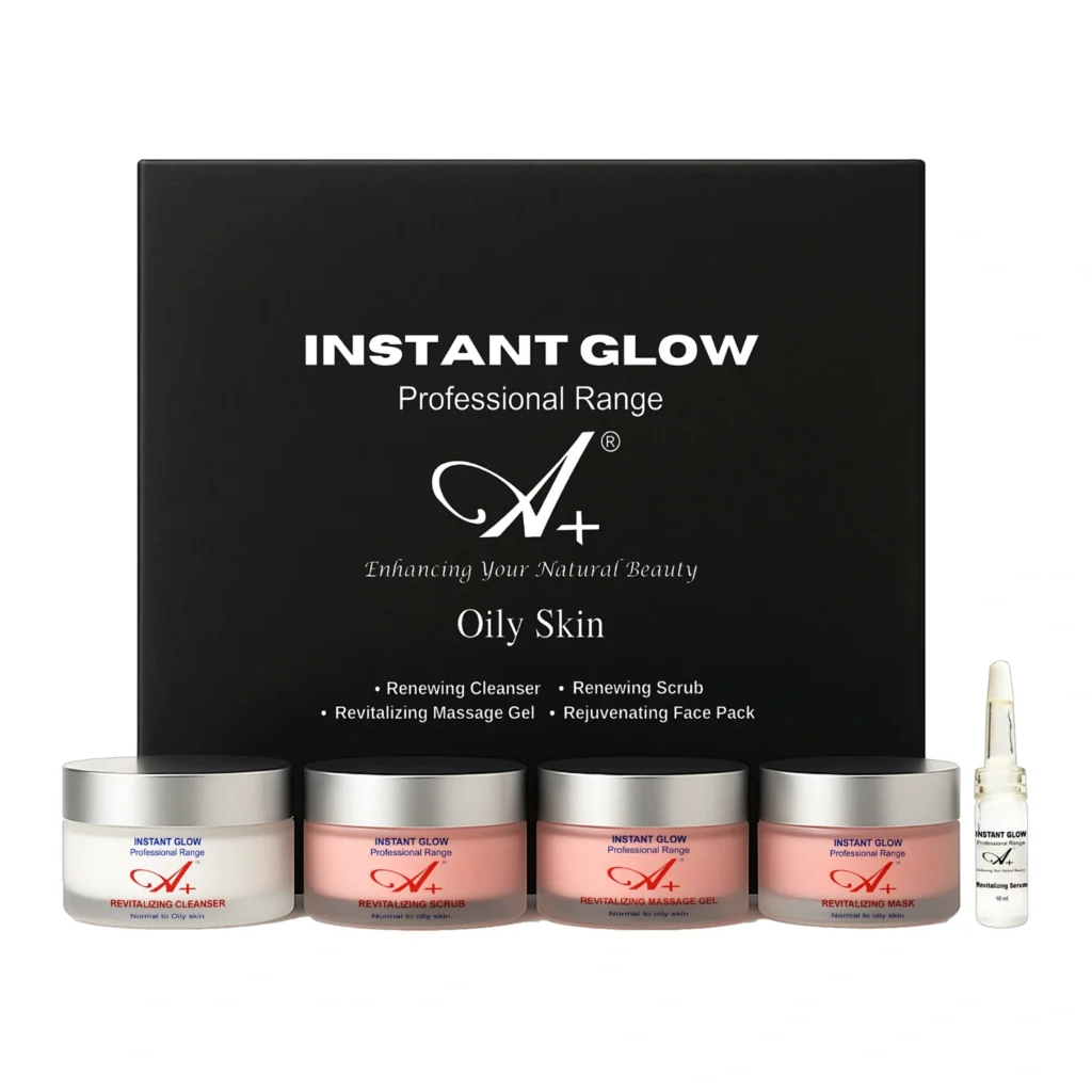 instant glow facial kit, instant glow facial, oily skin facial, facial kit or oily skin, 5 steps for oily skin, best facial kit for oily skin, best instant glow facial kit
