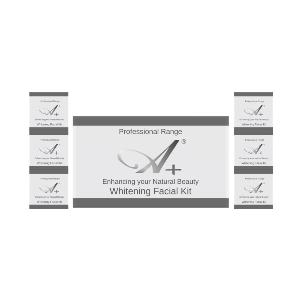 A+ facial kit, whitening monodose facial kit, skin whitening facial kit, 6 steps facial kit, dry skin facial