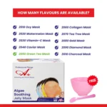 A+ 2050 Green Tea Soothing Gel Mask (6 Powder + 6 Gel) - Image 7