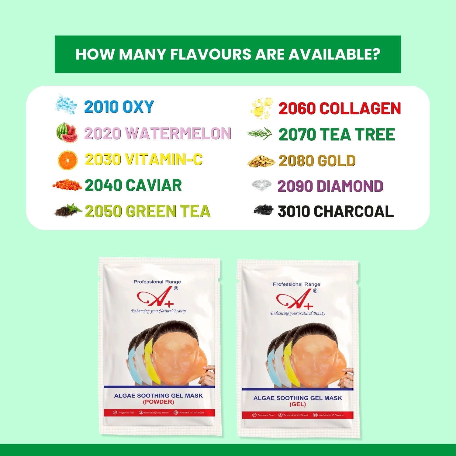 green tea gel face mask