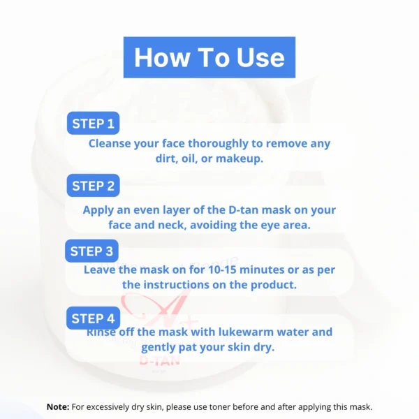 A+ Dtan Mask , For Normal to Dry Skin (300 gm)