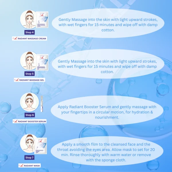 A+ Korean Glass Monodose Facial Kit | Single Use, 7 Steps - 145 gm
