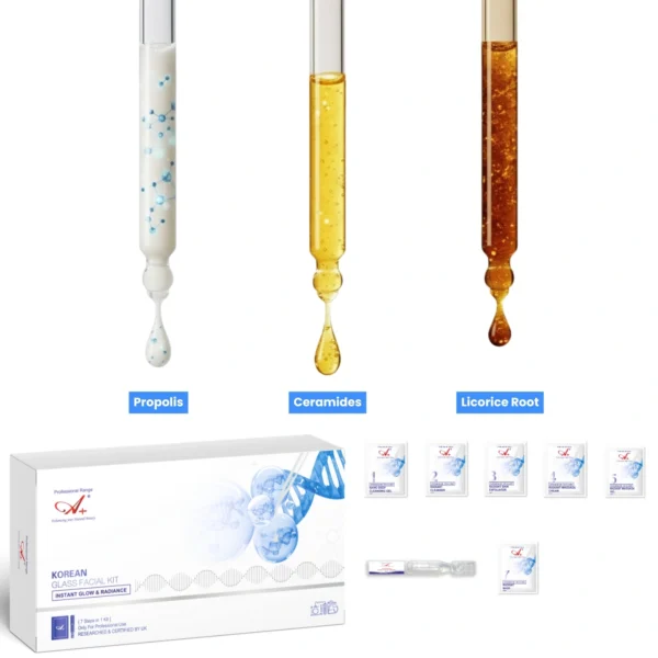 A+ Korean Glass Monodose Facial Kit | Single Use, 7 Steps - 145 gm