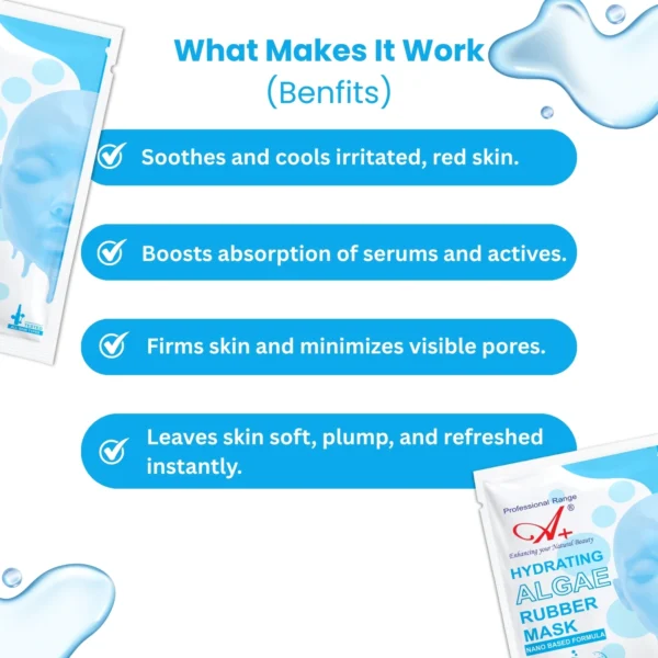 A+ Hydrating Algae Rubber Mask also know as Peel-off Mask/Mould Mask/Goji Mask - 30 gm