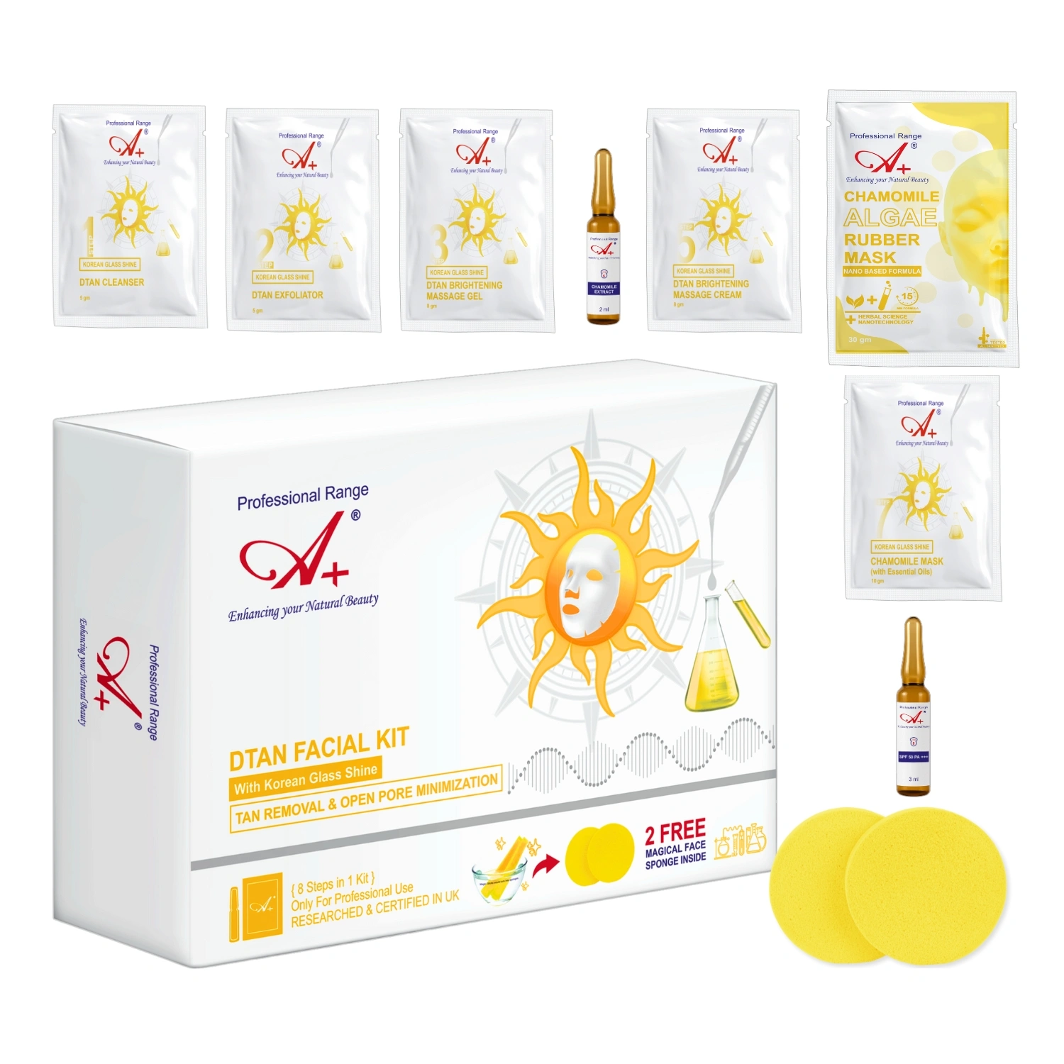 Buy Dtan Korean Monodose Glass Facial Kit 8 Steps