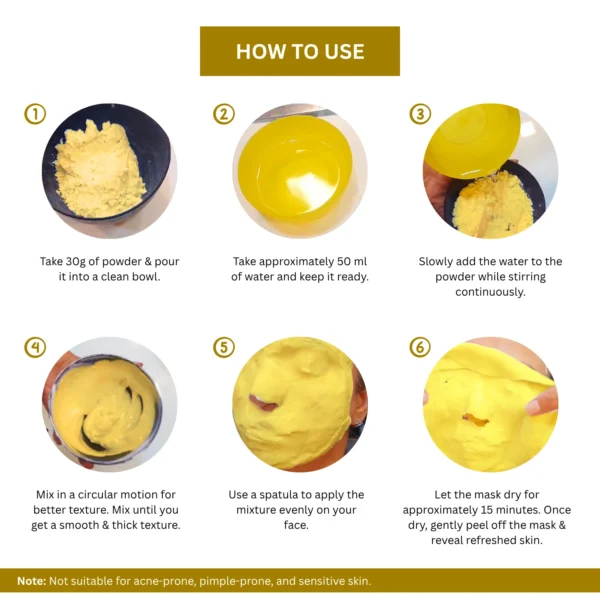 A+ Chamomile Algae Rubber Mask also know as Vitamin C Peel-off Mask / Mould Mask / Goji Mask - 30 gm