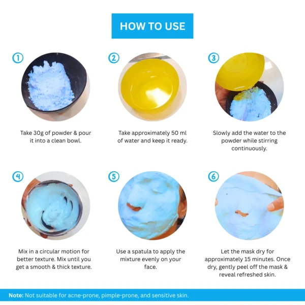A+ Hydrating Algae Rubber Mask also know as Peel-off Mask/Mould Mask/Goji Mask - 30 gm