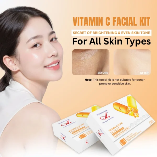 A+ Vitamin C Korean Facial Monodose Kit,10-Steps, 198gm
