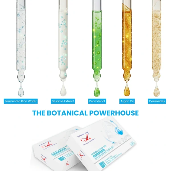 A+ Hydra Facial with Korean Glass Shine Monodose, 6 Steps in 1 Kit