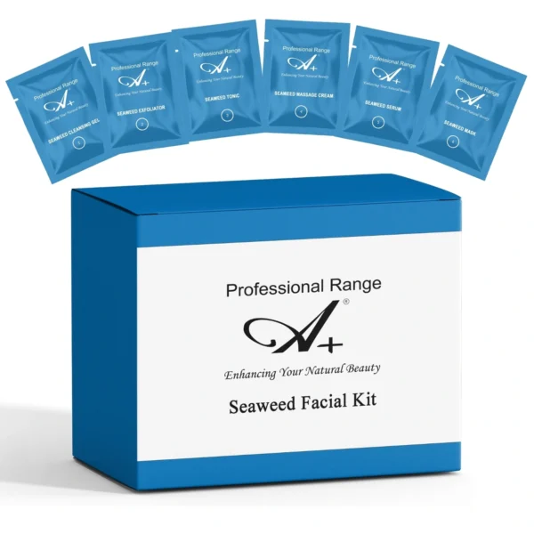 seaweed facial kit, A+ seaweed facial kit, seaweed monodose facial kit, best facial kit, best facial kit for oily skin, facial kit for women, seaweed facial for women, facial kit for monkey patches