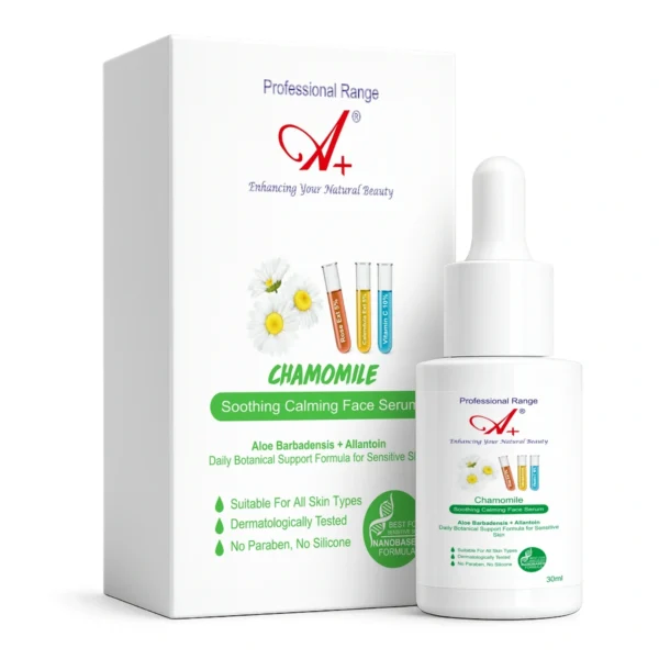 A+ Chamomile Face Serum for Soothing and Calming Face Serum for Sensitive Skin with No Paraben & Silicone
