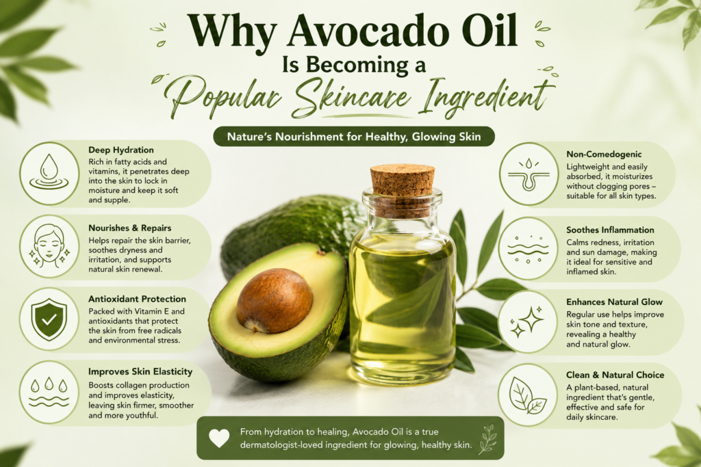 Add Avocado in Skincare