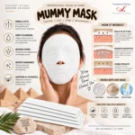 A+ Advance 3D Mummy Face Mask - 5 Strips (White Color) - Image 3
