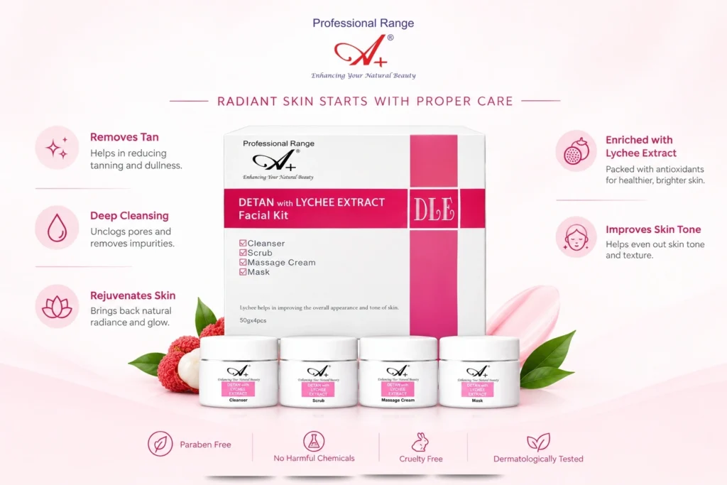 Lychee Detan Facial for Dry Skin