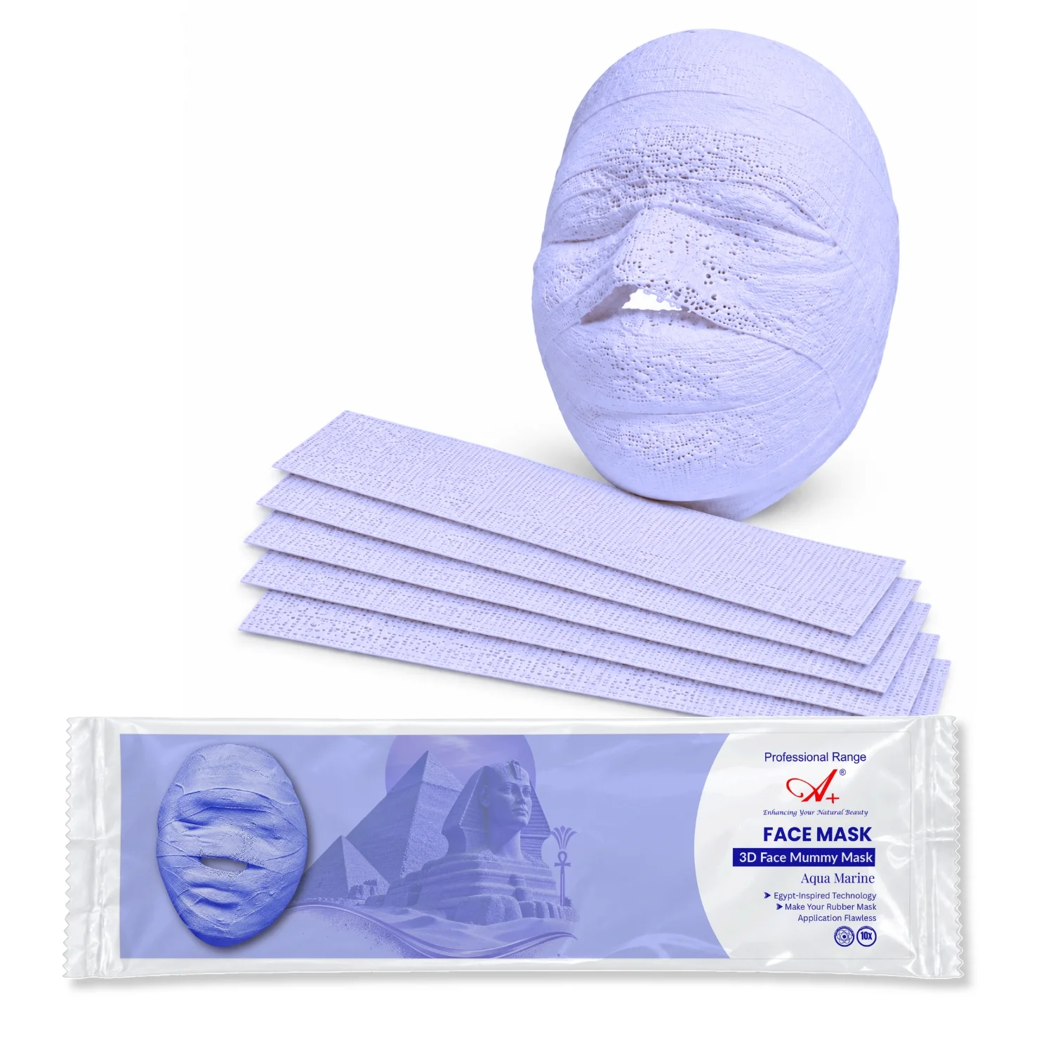 A+ Advanced 3D Mummy face Mask (Purple)