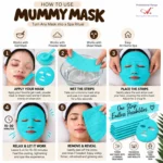 A+ Advanced 3D Mummy Face Mask (blue) - Image 4